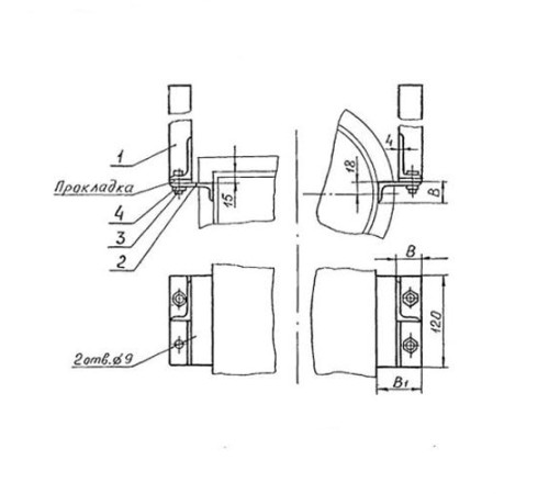 Подвески судовых трубопроводов Тип 4 в Пинске