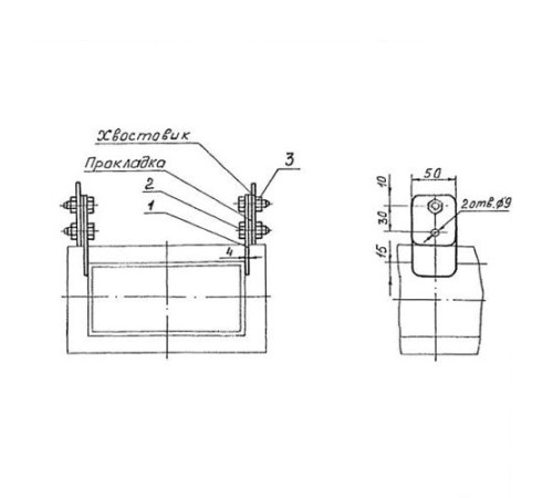 Подвески судовых трубопроводов Тип 3 в Пинске