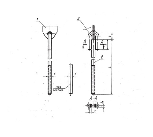 Проушины с тягой подвесок стальных трубопроводов в Пинске