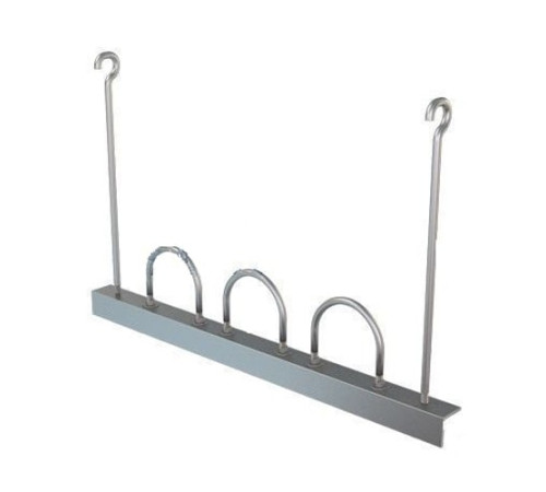 Подвески трех труб на опорном уголке в Пинске