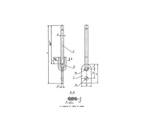 Тяги с серьгой для подвесок трубопроводов в Пинске