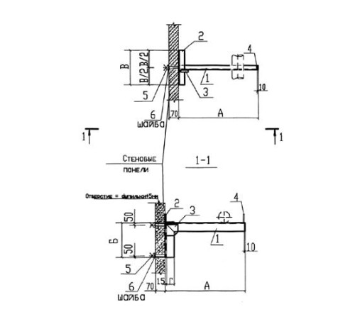 Крепления к стеновым панелям для трубопроводов в Пинске