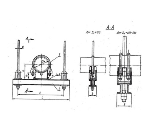 Блоки опорные хомутовые подвесок трубопроводов в Пинске