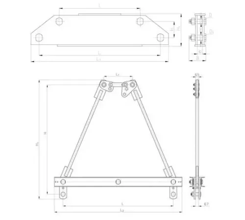 Коромысла типа 2КД2 в Пинске для воздушных ЛЭП