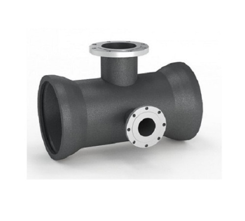 Тройники раструб-фланец с пожарной подставкой чугунные в Пинске