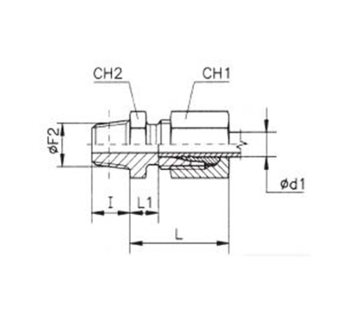 Штуцеры ввертные с конической резьбой TN93 в Пинске