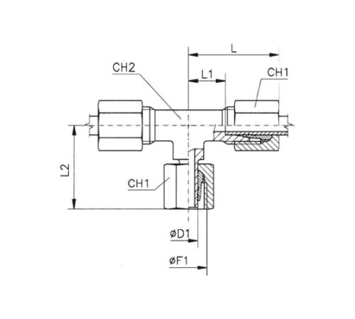 Тройники соединители (ш-г-ш) TN120 в Пинске с доставкой