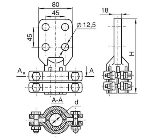 Аппаратные зажимы АШМ в Пинске для ЛЭП