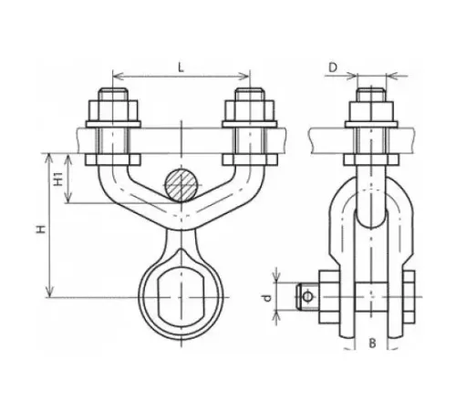Узлы крепления типа КГП для ЛЭП в Пинске