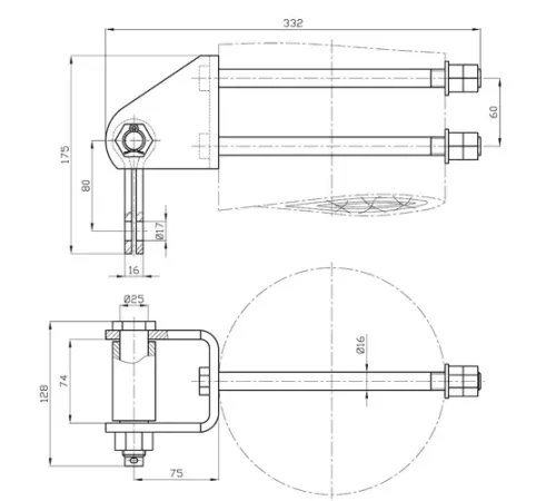 Узлы крепления КГТ-7-1 в Пинске для ЛЭП