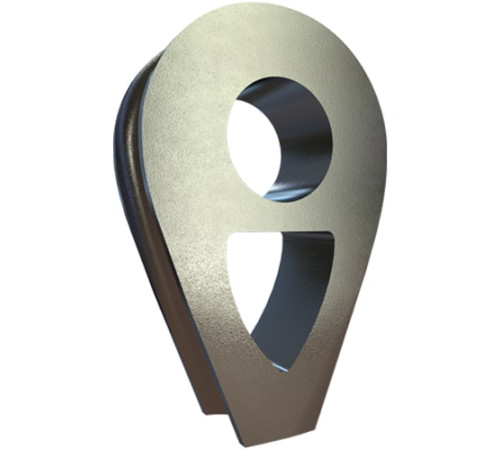 Коуши DIN 3091 стальные в Пинске для канатов