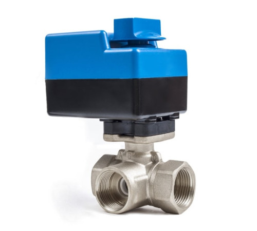 Трехходовые шаровые муфтовые краны с приводом в Пинске