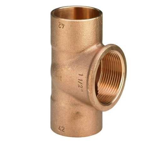 Медные резьбовые тройники в Пинске для трубопроводов