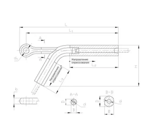 Натяжные прессуемые зажимы НАС в Пинске для ЛЭП