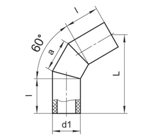 Оболочки на теплоизоляционные отводы 60° в Пинске
