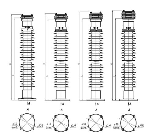 Шинные опоры ШО 110-132 кВ в Пинске для юрлиц
