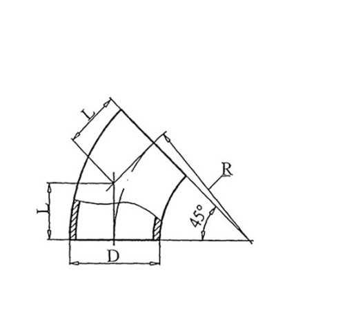Теплоизоляционные отводы 45 градусов в Пинске