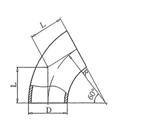 Теплоизоляционные отводы 60 градусов в Пинске