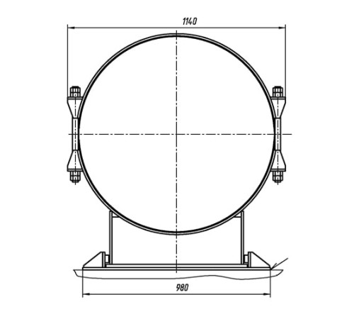 Опоры ТПР.14.05.00.000 в Пинске для трубопроводов