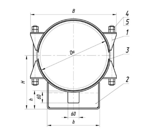Опоры ТПР.14.45.00.000 в Пинске для трубопроводов