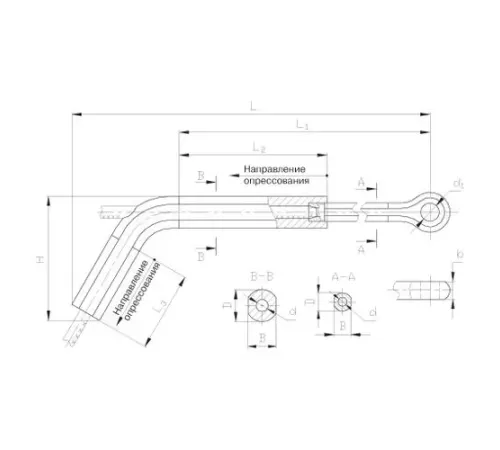 Натяжные прессуемые зажимы ТРАС в Пинске для ЛЭП