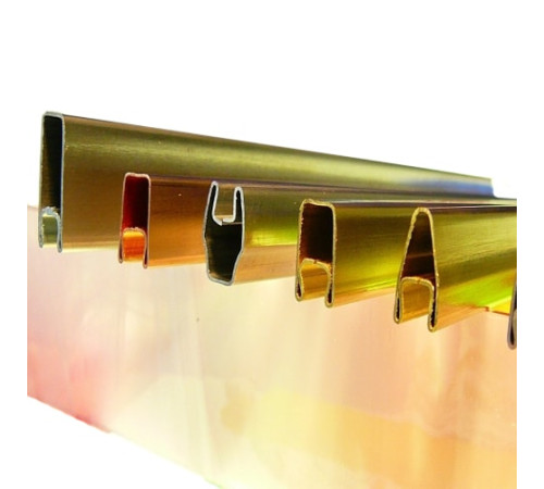 Декоративные латунные профили в Пинске для стекла